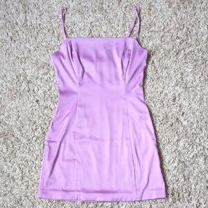Sunday best Lilac Shimmer Satin Dress